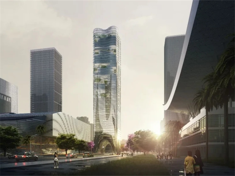 物美科技南方总部竞赛方案，未来超高层总部建筑的探索